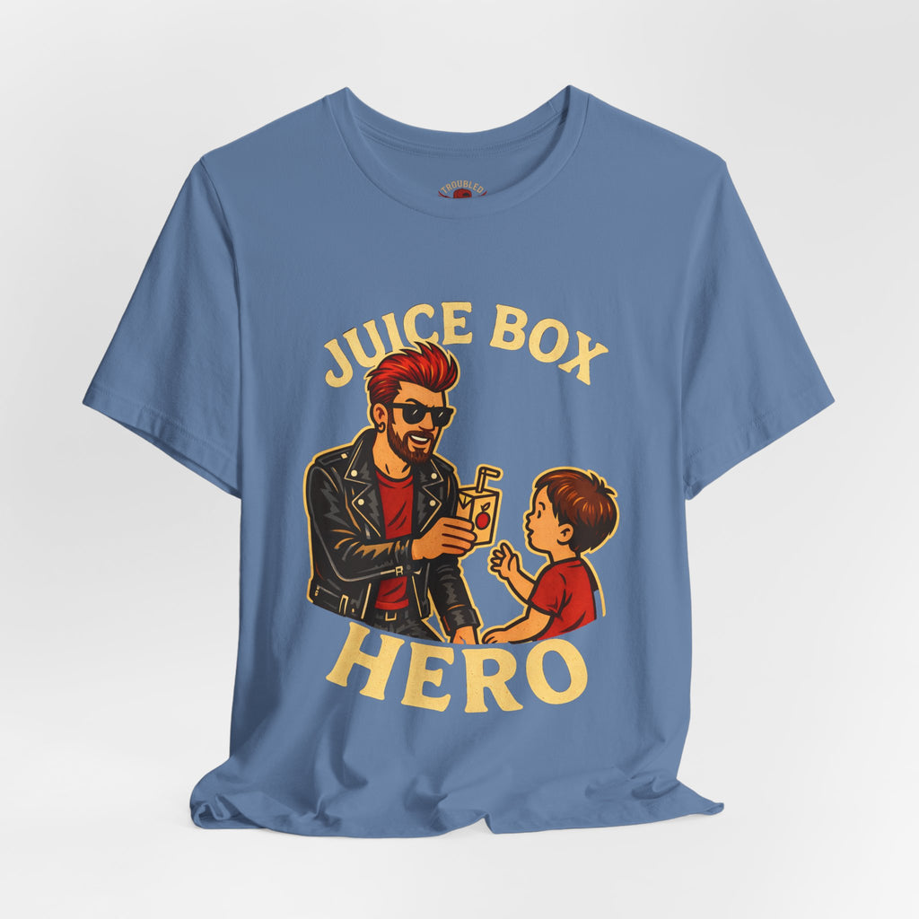Funny Dad T-Shirt — "Dad Is a Rock Star" Juicebox Dad Tee
