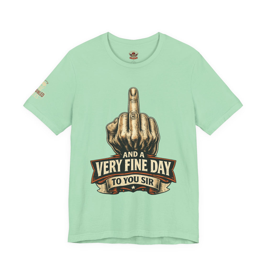 Polite Middle Finger T‑Shirt — Funny Sarcastic Graphic Tee