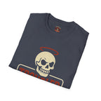 Troubled Tees Graphic T-Shirt — Skull Halo Vintage Logo Tee