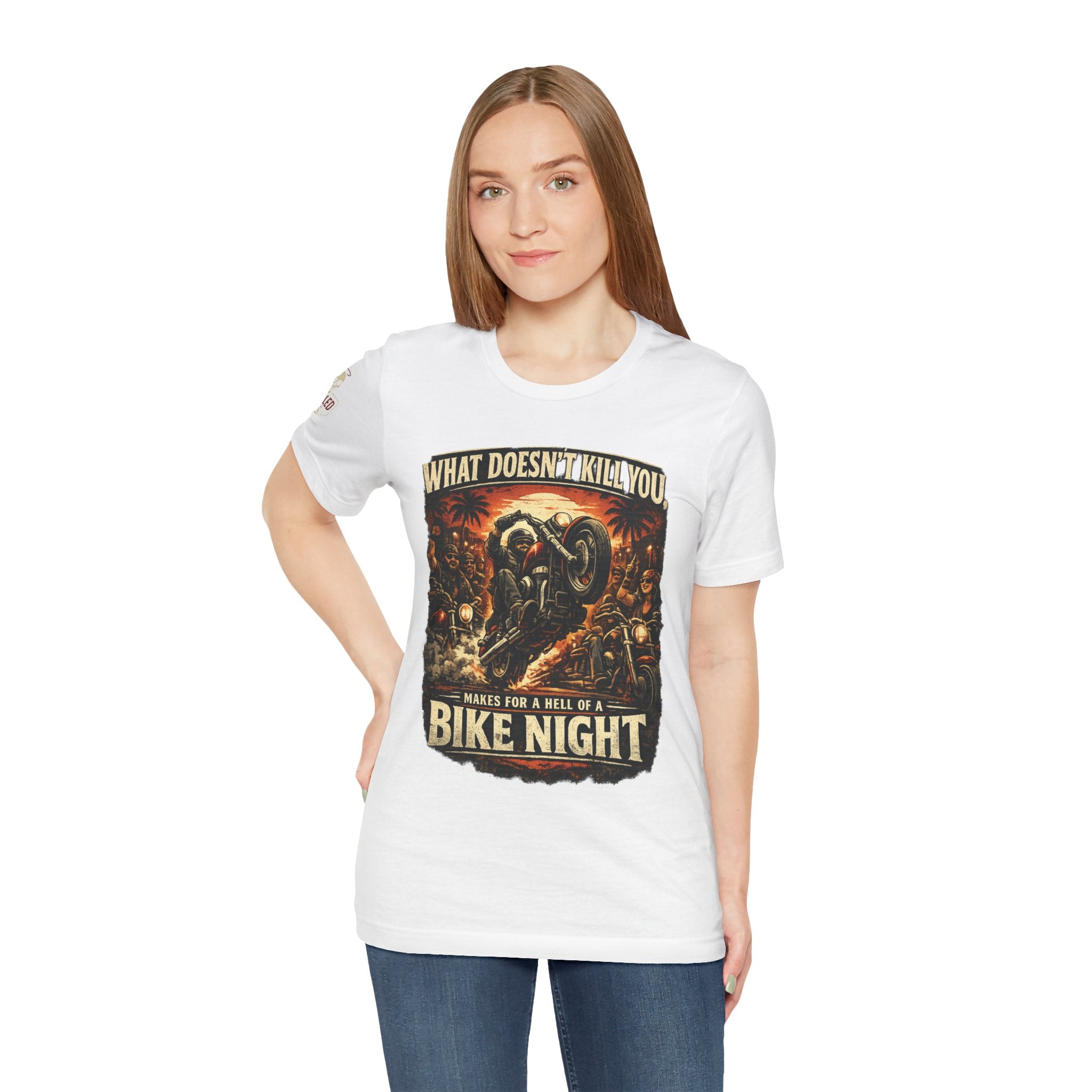 Funny Motorcycle Night Tee — Motorcycle Bike Night T-Shirt