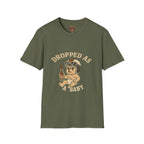 Dropped as a Baby Motorcyclist Unisex T-Shirt -