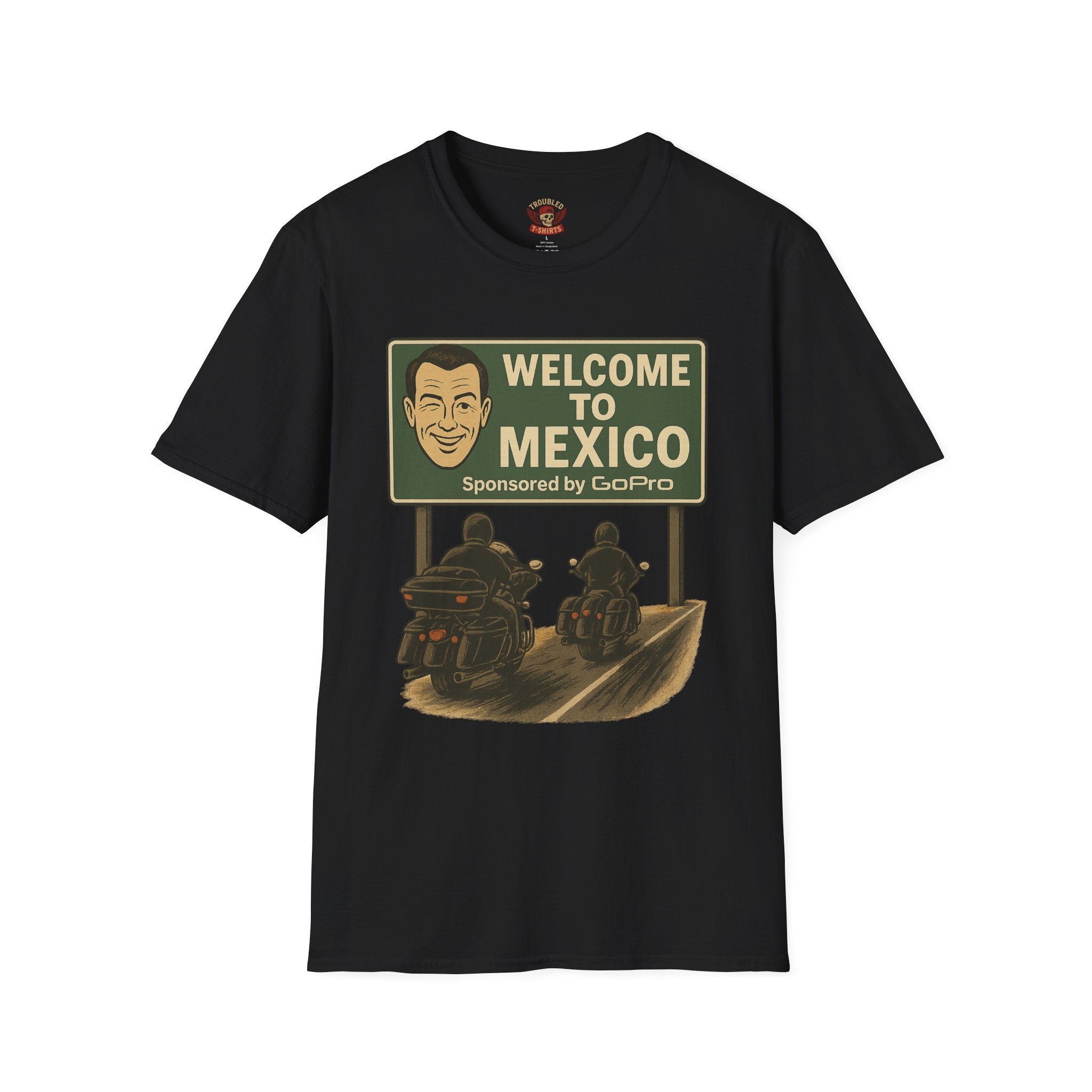 Welcome to Mexico Motorcycle T-Shirt — Vintage Ride Graphic Tee