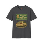 Welcome to Mexico BMW T-Shirt — Retro Road Trip Car Design