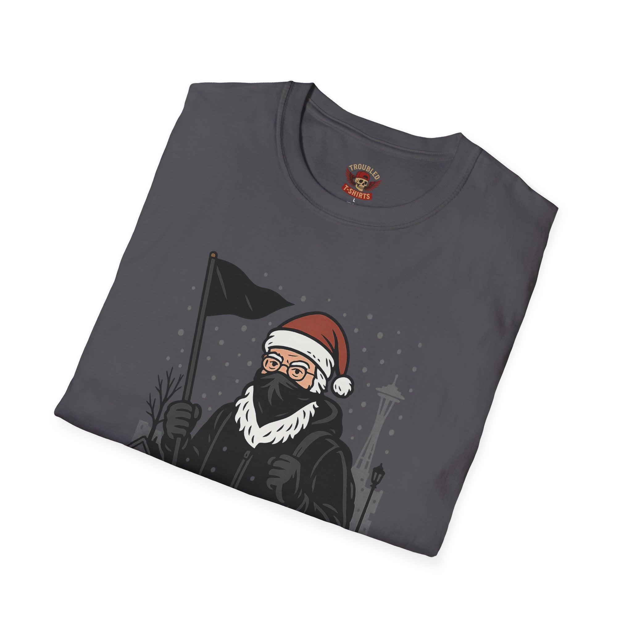 T-Shirt — Antifa 'La La La La' Holiday Graphic Tee