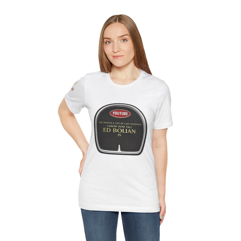 Ed "Too Tall" Bolian Hypercar Tee — 'Almost Too Tall for Hypercars'